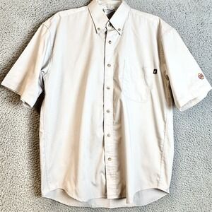 Vintage Original Burger King Employee Work Shirt Button Front Male Size Medium